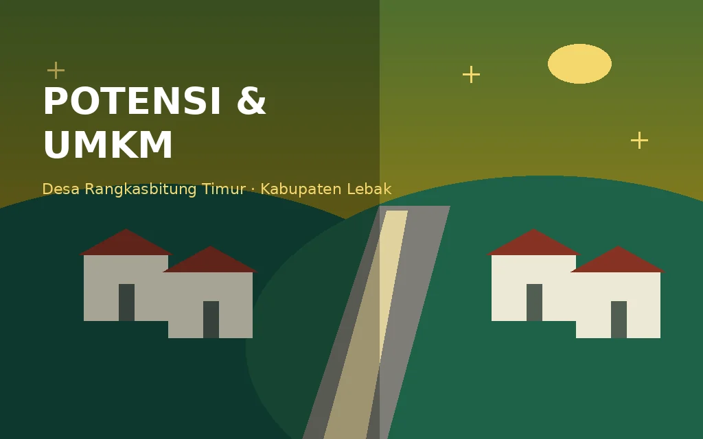 Ilustrasi UMKM & usaha warga Desa Rangkasbitung Timur