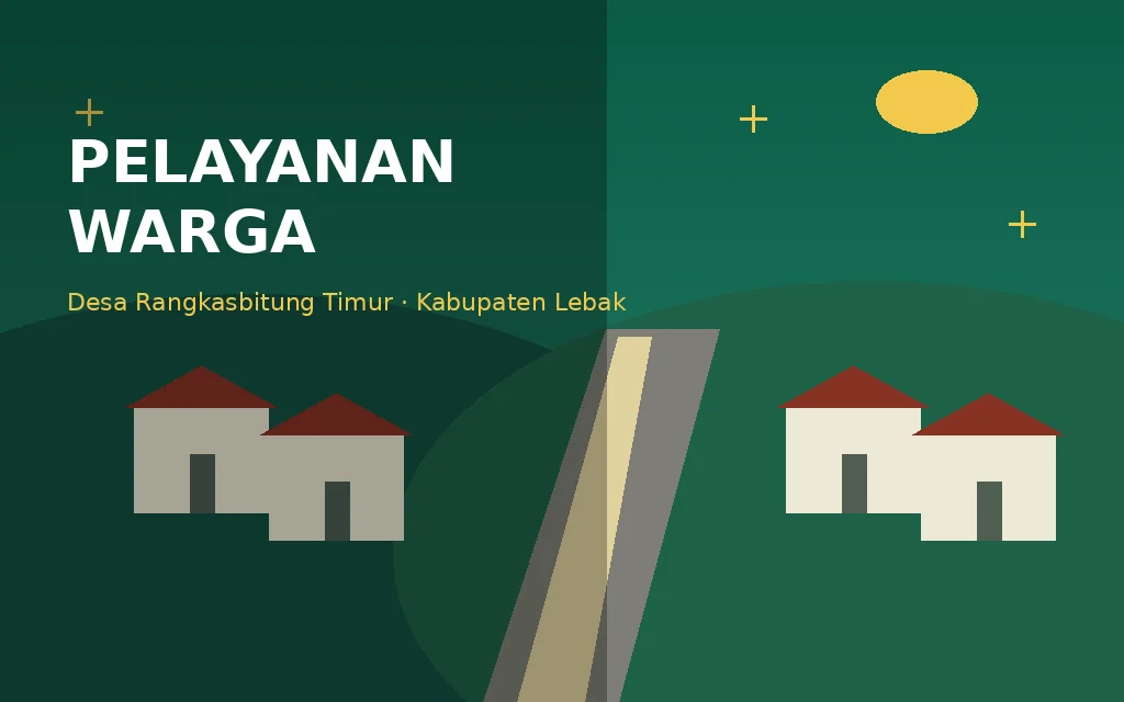 Ilustrasi pelayanan Pemerintah Desa Rangkasbitung Timur