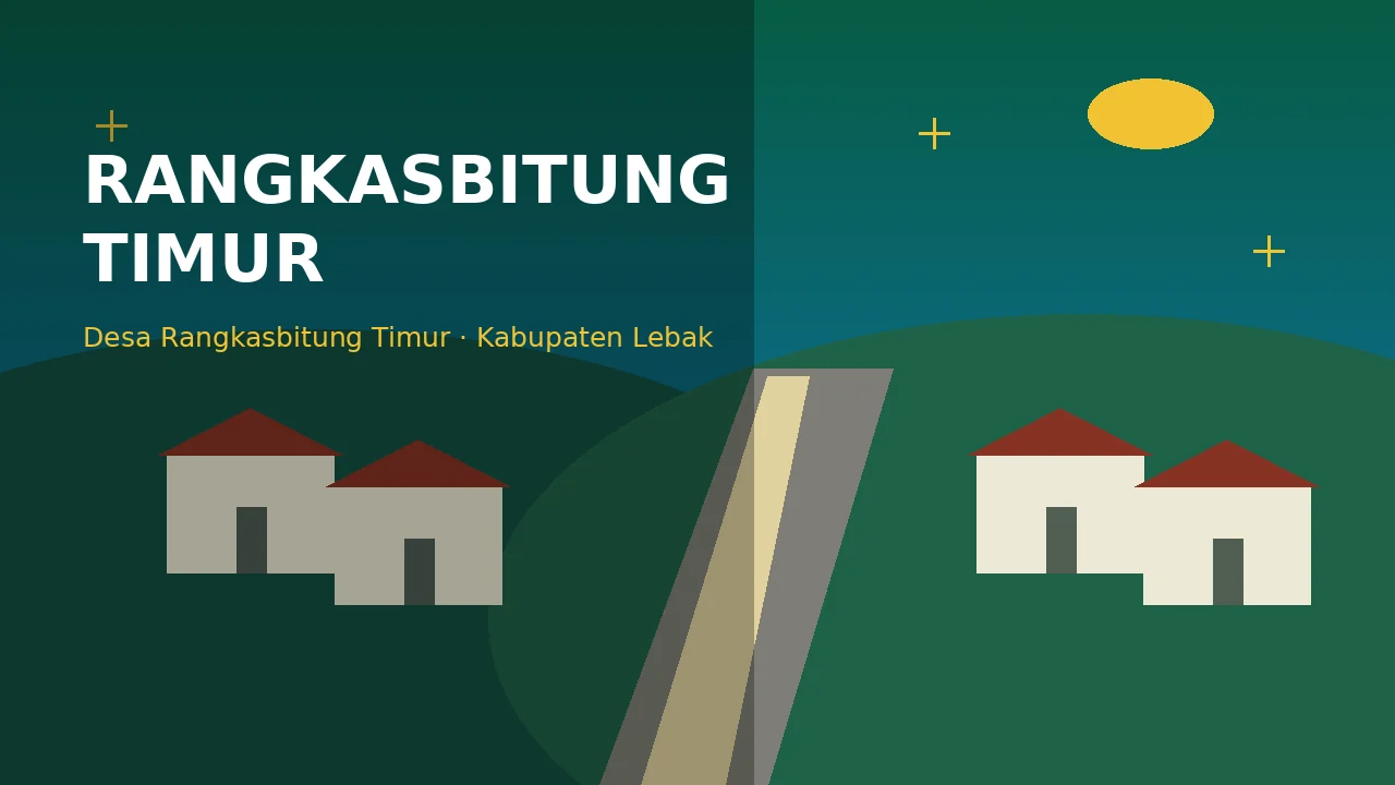 Ilustrasi lingkungan Desa Rangkasbitung Timur